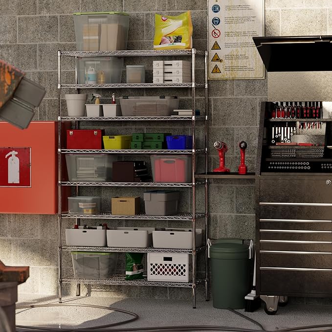 Regal Altair 18" Deep x 48" Wide x 86" Height Wire Shelving Kit | 8-Tier | NSF Commercial Storage Rack Unit