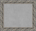 Amanti Art Silver Framed Magnetic Board 26x30 Medium Vision Board for use with Magnets, 100% Metal Sheet to Display Items as Office Decor or for Home Organization in mudroom, Kitchen or Kids Room