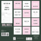 Graphique 2026 Girl Boss Mini Wall Calendar | 7” x 7” | Thick Paper | Home & Office Organizer | Large Monthly Grid | 3 Languages & Marked Holidays | 4 Month Preview Page for 2027