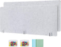 2 Pack Desk Privacy Panel 59" x 23.6" Acoustic Divider Panel Portable Desk Partition Desk Divider Noise Visual Isolate Table Divider for Student Study Reception Area Office Library