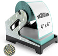 Vazioyar Shining Rhinestone Label Holder,Thermal Label Holder for Rolls and Fan-Fold Labels, Sticker Roll Holder Work with Desktop Label Printer, Label Stand Shipping Supplies for Home Office