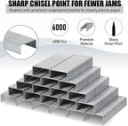 Marspark 10 Pcs Stapler for Desk Office Staplers Bulk with 6000 Staples 25 Sheet Capacity for School Office