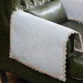 MINJIATEX Couch arm Covers,Non-Slip lace Sofa arm Covers Set of 2 Washable Sofa armrests Cover for Living Room Recliner Chair arm Cover Protectors for Leather armrest (YC-Light Gray)