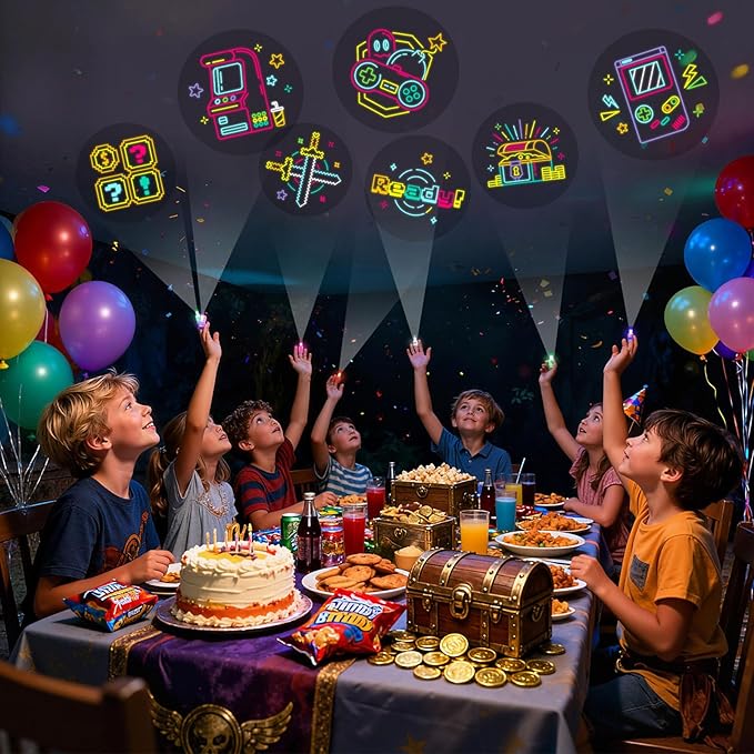 LovesTown 24PCS LED Light up Finger Lights, Kids Flashlight Glow in The Dark Party Supplies for Birthday Party Decorations Treat Bags Stuffers Classroom Prizes