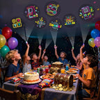 LovesTown 24PCS LED Light up Finger Lights, Kids Flashlight Glow in The Dark Party Supplies for Birthday Party Decorations Treat Bags Stuffers Classroom Prizes
