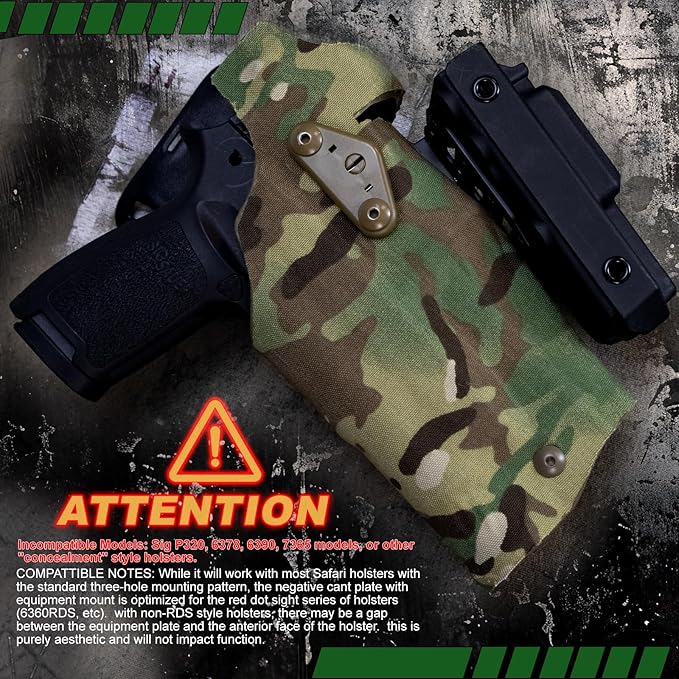 Tourniquet Holder for Gun Holster, Tactical Tourniquet Holder Adapter Mount, Police Gear Accessories with QLS Kit for 3-Hole Holster