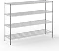 Regal Altair 21" Deep x 72" Wide x 54" Height Wire Shelving Kit | 4-Tier | NSF Commercial Storage Rack Unit
