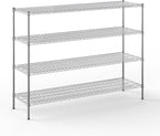 Regal Altair 21" Deep x 72" Wide x 54" Height Wire Shelving Kit | 4-Tier | NSF Commercial Storage Rack Unit