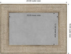 Amanti Art Silver Framed Magnetic Board 18x24 Small Vision Board for use with Magnets, 100% Metal Sheet to Display Items as Office Decor or for Home Organization in mudroom, Kitchen or Kids Room