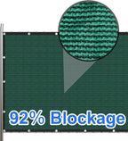 Green 8' x 13' Fence Privacy Screen Commercial Outdoor Backyard Shade Windscreen Mesh Fabric