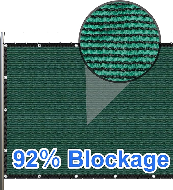 Green 4' x 48' Fence Privacy Screen Commercial Outdoor Backyard Shade Windscreen Mesh Fabric