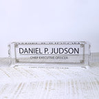 Custom Acrylic Name Plate Personalize Desk Plaque for Office Hospital Teacher Decoration Display