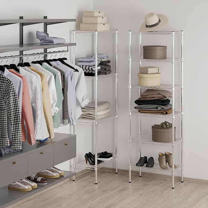 Regal Altair 14" Deep x 24" Wide x 74" Height Wire Shelving Kit | 6-Tier | NSF Commercial Storage Rack Unit