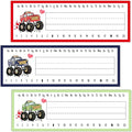 Name Tags for Classroom Desks, Truck Theme Students Name Plates, Truck Bash Labels for School Students Desks, Teaching Supplies, Back to School Decor, 30 Pack (04)