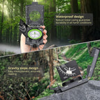 Anbte Compass Hiking Survival, IP65 Waterproof Metal Compass with Sighting Clinometer and Carry Bag, Multifunctional, Professional, for Camping Hunting Hiking Navigation