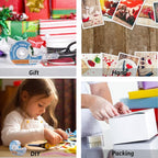 WOSWEL Tape Refills with Dispenser, 24 Roll Invisible Tapes, 3/4 Inch X 1000 in, Gift Wrapping Tapes Supplier for Valentine's Day Home School Office Use