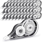 JEFURE 30 Pcs Correction Tape, 39.37 Ft White Wrong Out Tear-Resistant Bulk, Instant Corrections Easy to Use Applicator for School, Office, Note Taking, Journal (Tape Width 0.2 in，Clear)