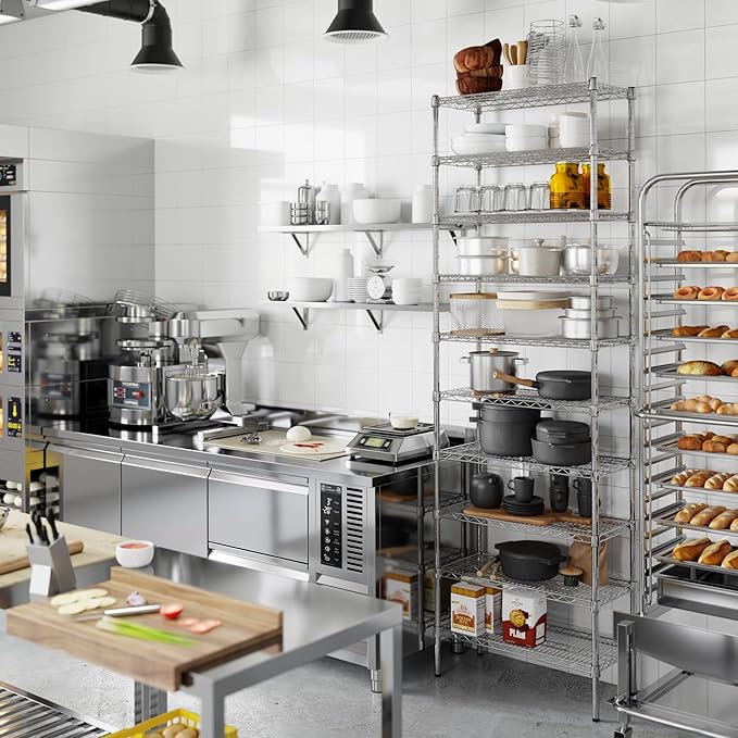 Regal Altair 14" Deep x 30" Wide x 96" Height Wire Shelving Kit | 10-Tier | NSF Commercial Storage Rack Unit