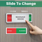 Interview Room Door Sign,Do Not Disturb- In Use/Available Slider Signs for Office Meeting Room,Business Vacant Occupied Privacy Door Sign