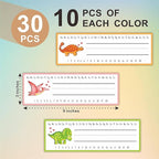 30 Name Tags Labels -Dinosaur Love Theme Self Adhesive Name Plates, Desk Label, Locker Stickers for Classroom School, Student, Teacher Decorations & Supplies - A05