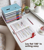 vfaejll Red A5 Lined Leather Journal Notebook for Men Women,5.9" X 8.4" Personalized Hardcover Journal with Pen,200 Pages 100 Gsm Thick Ruled Paper Daily Diary for Travel,Business,Work,Writing