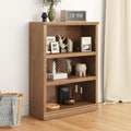 Bevfint 43 in Tall Bookcase, 3-Tier Bookshelf Open Storage, 33 inch Wide Floor Standing Indoor Furniture, Book Cases for Home School Library Office Bedroom Kids, Oak 3 Tiers