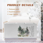 Exqcom Watercolor Forest Inspirational Pen Pencil Holder, Motivational Desk Decor, of All the Paths You Take in Life Pencil Pen Holder Organizer for Home Office Desk Accessories