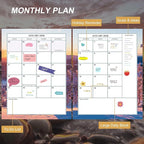 CAGIE 2026 Monthly Planner: 12 Months Jan 2026 - Dec 2026 Calendar Planner Weekly and Monthly 8.5" x 11" Large Spiral Planners for Women Hourly Daily Yearly Agenda with Tabs Stickers, Stone
