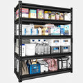 SDXYSTCE 48" W Garage Storage Shelves Heavy Duty, 3000LBS Loads Adjustable Garage Shelving, 5-Tier Metal Shelving Units and Storage Racks, Industrial Utility Shelf,48" Wx24 Dx78 H, Black