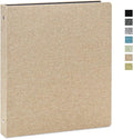 Vienrose 3 Ring Binder 1 Inch Round Rings with Linen Fabric Cover, Fits 8.5 x 11 Inch Paper, Durable Organizer for School, Office, Home, Recipes, Khaki
