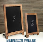 Rustic Torched Tabletop Chalkboard Sign/Hanging Magnetic Wall Chalkboard/Small Countertop Chalkboard Easel/Kitchen Countertop Memo Board / 12" x 17" in. Weddings, Birthdays, Baby Announcements