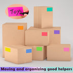 240 PCS Colored Labels Stickers 3 x 2 Inch Rectangular Moving Labels 8 Colors Large Color Coding Labels - Light Color
