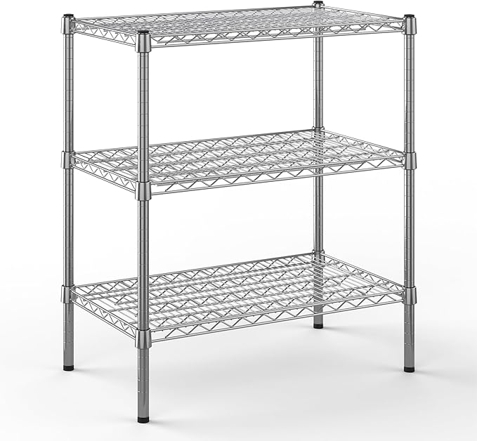 Regal Altair 14" Deep x 30" Wide x 34" Height Wire Shelving Kit | 3-Tier | NSF Commercial Storage Rack Unit
