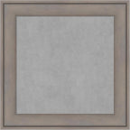 Amanti Art Grey Framed Magnetic Board 15x15 X-Small Vision Board for use with Magnets, 100% Metal Sheet to Display Items as Office Decor or for Home Organization in mudroom, Kitchen or Kids Room