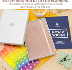 Clever Fox Dated Planner 2026-2027 – Weekly Life Planner Notebook for Time Management – Planner with Habits Tracker & To-Do List (Rose Gold)