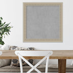 Amanti Art Silver Framed Magnetic Board 24x24 Medium Vision Board for use with Magnets, 100% Metal Sheet to Display Items as Office Decor or for Home Organization in mudroom, Kitchen or Kids Room