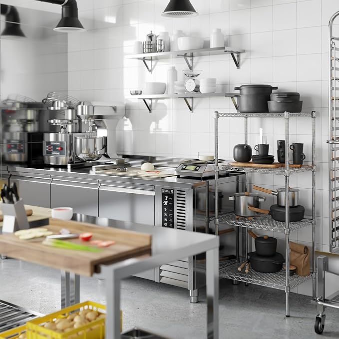Regal Altair 18" Deep x 24" Wide x 54" Height Wire Shelving Kit | 4-Tier | NSF Commercial Storage Rack Unit