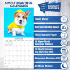 2026 Corgis Monthly Wall Calendar | Cute Dog Calendar September 2025 - December 2026