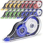 JEFURE 16 Pcs 39.4 Ft Colorful Correction Tape, Tear-Resistant White Correct Bulk, White Mistake Out for Instant Corrections, School, Office, Note Taking
