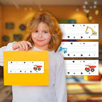30 Name Tags for Classroom Cubbies, 3x9 in Constructions Name Plates for Desks, Classroom Must Haves for Teachers Elementary - A08