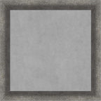 Amanti Art Grey Framed Magnetic Board 14x14 X-Small Vision Board for use with Magnets, 100% Metal Sheet to Display Items as Office Decor or for Home Organization in mudroom, Kitchen or Kids Room