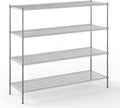 Regal Altair 24" Deep x 72" Wide x 64" Height Wire Shelving Kit | 4-Tier | NSF Commercial Storage Rack Unit