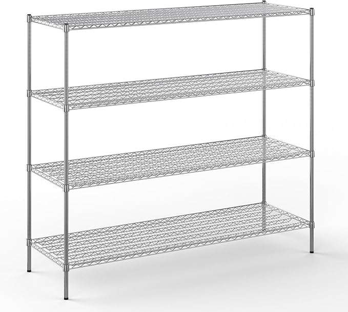 Regal Altair 24" Deep x 72" Wide x 64" Height Wire Shelving Kit | 4-Tier | NSF Commercial Storage Rack Unit