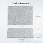 Amantech 12 Pack Acoustic Panels Self Adhesive Sound Proof Foam, High Density Sound Acoustic Panel, 16X12X0.4 Inch 4:3 Rectangle Panels in Home, Office, Reccording Room, Studio,more(Silver Gray)