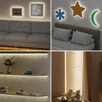 PAUTIX COB LED Strip Lights,UL Listed Dotless LED Lights with RF Remote,16.4ft Natural White 4000K Super Bright Dimmable Flexible Diffused LED Tape Light,Kitchen Cabinet,Office,Stairs,Shelf Lighting