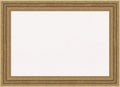 Amanti Art White Cork Board for Wall, 21x29 Vision Board with Gold Frame, Medium Corkboard Office Decor for Home Organization, Traditional Corkboard Pinboard to Display Items for Home Organization