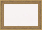 Amanti Art White Cork Board for Wall, 21x29 Vision Board with Gold Frame, Medium Corkboard Office Decor for Home Organization, Traditional Corkboard Pinboard to Display Items for Home Organization
