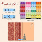 20 Sheets Alphabet Book Spine Labels File Folder Labels File Labels Alphabet Letters Teacher Supplies Stickers for Classroom Book Organization(Mixed Colors)