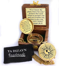 For I Know The Plans I Have For You, Jeremiah 29:11, Solid Brass Directional Engraved Compass, Baptism Gifts for Boys Girls, First Communion, Christian Gifts for Men, First Confirmation Gifts for Boys