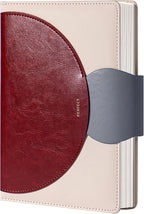 CAGIE Lined Journal for Women, 100GSM Leather Journals for Writing with Buckle Closure,A5 Hardcover Diary Journaling Notebooks for Business Work School Note Taking 5.9" x8.59 (Red)